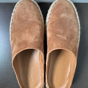 Vince Women's Golden Tan Suede Espadriles